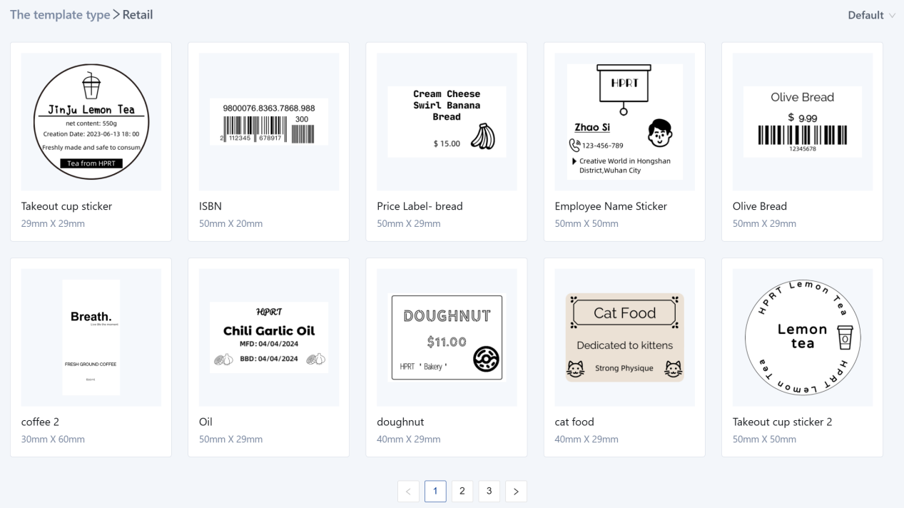label template