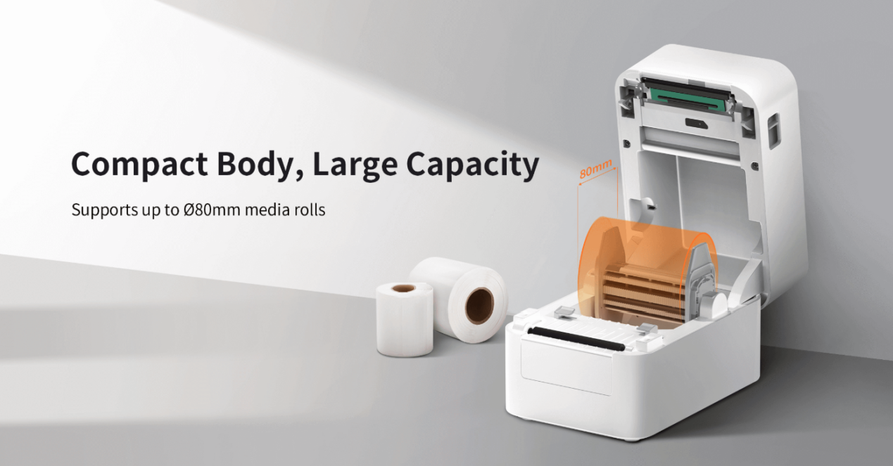 HPRT D25 Series label printer with compact body