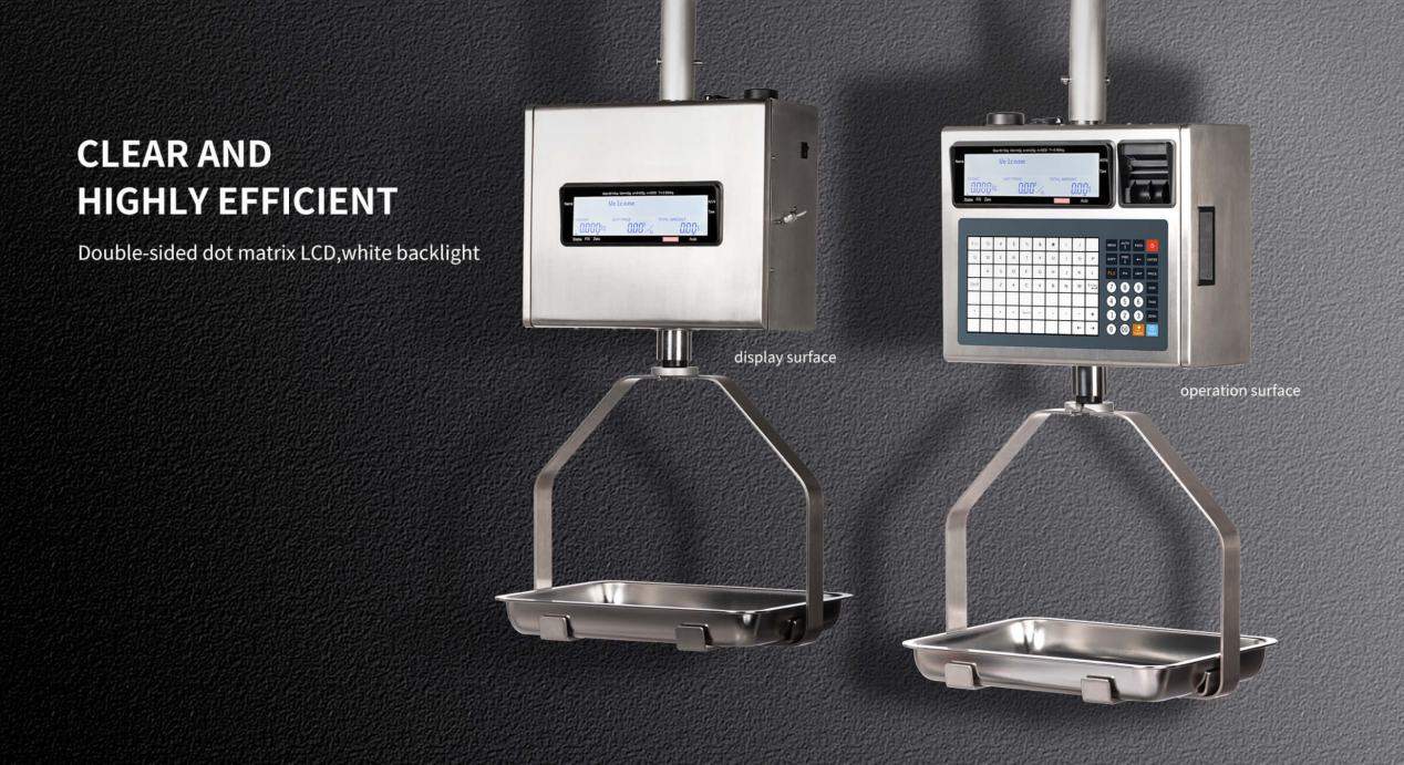 HPRT C-H1 Hanging Label Scale with Dual-Sided LCD Display