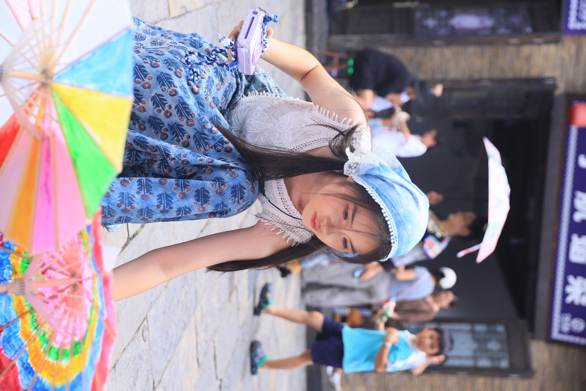 girl exploring traditional crafts