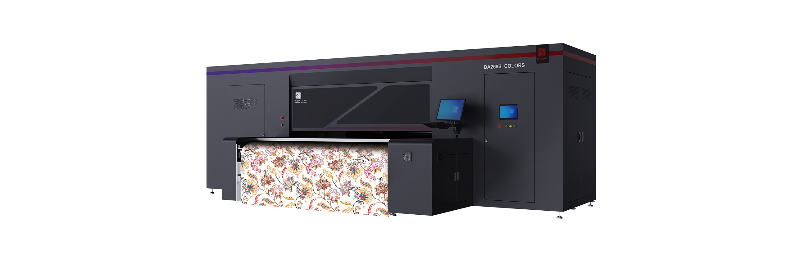 Hanin High speed Conveying belt Digital Directo to fabric Printer DA268S COLORS