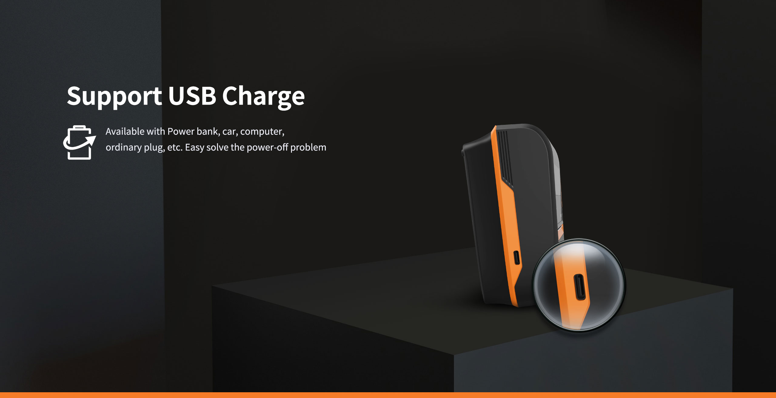 HPRT mobile receipt printer HM-A300E supports USB charge HM-A300E