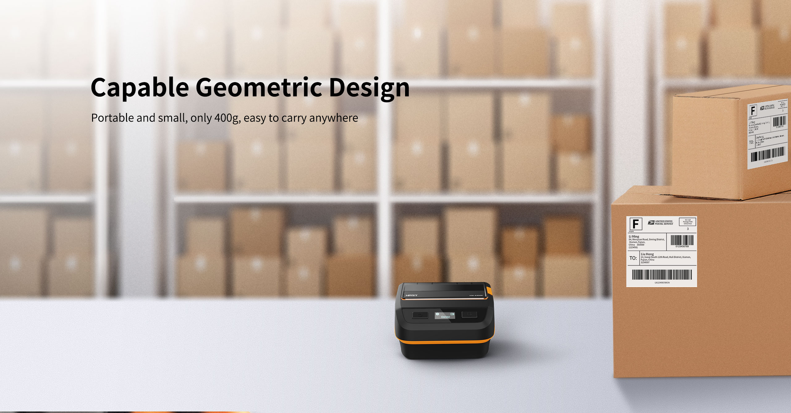 light mobile receipt printer HM-A300E