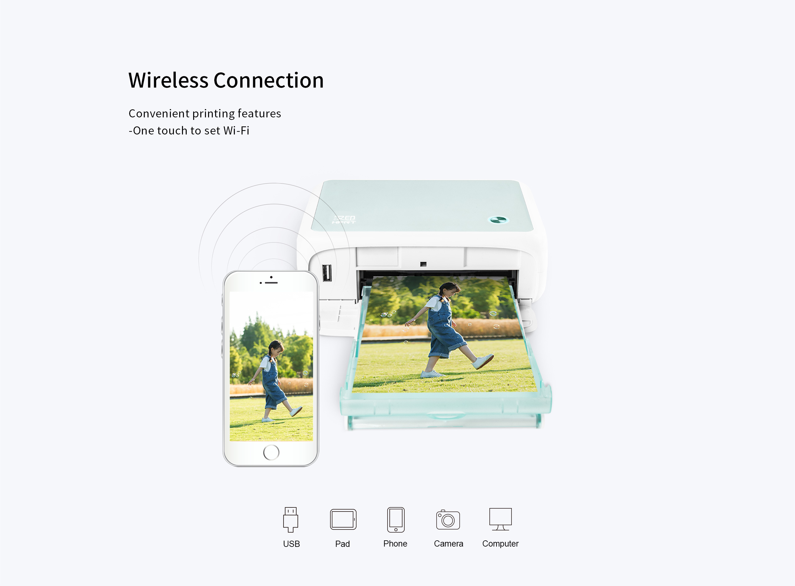 WIFI small photo printer CP4000L