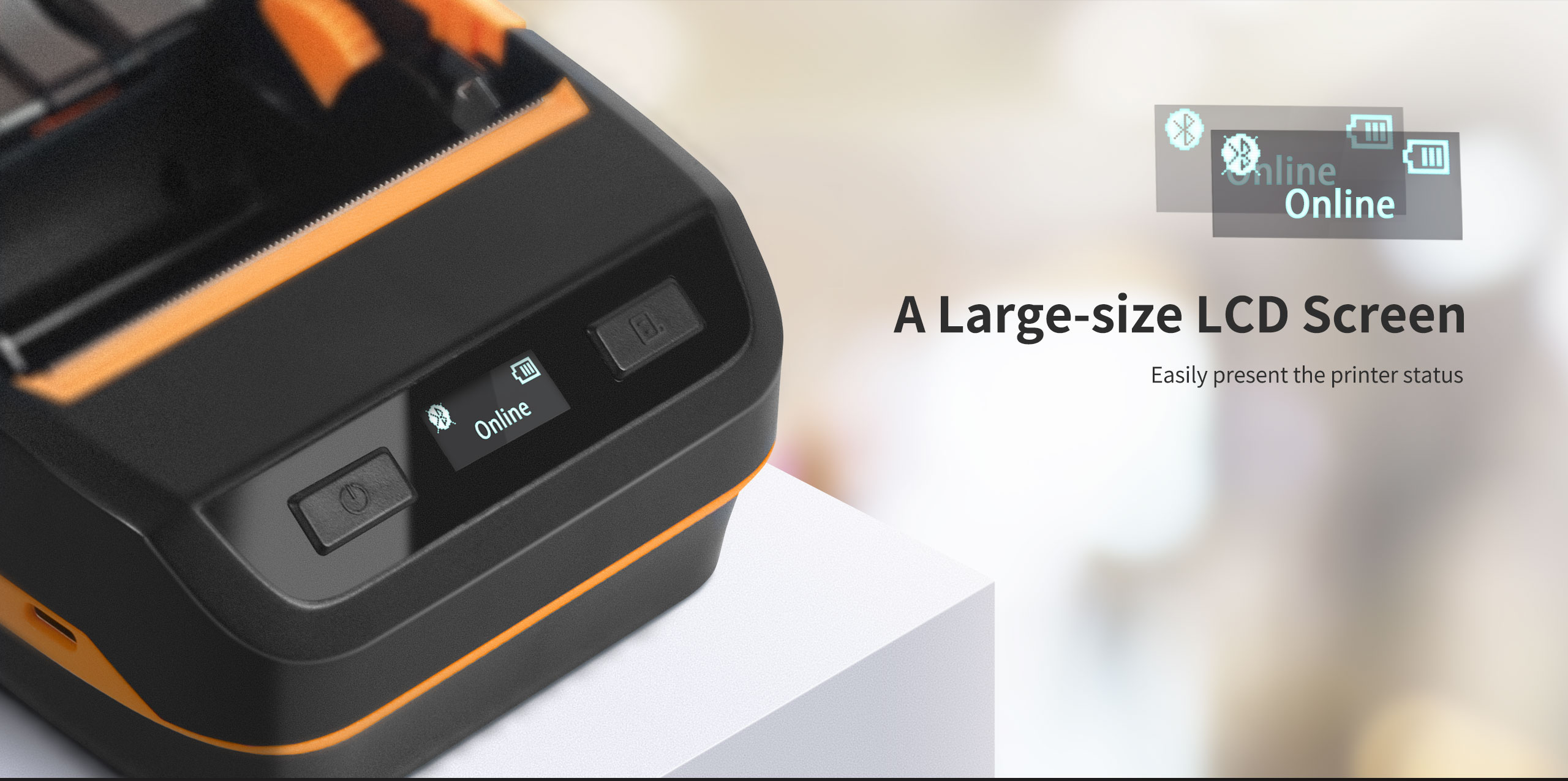 HPRT mobile receipt printer HM-A300E large LCD screen HM-A300E