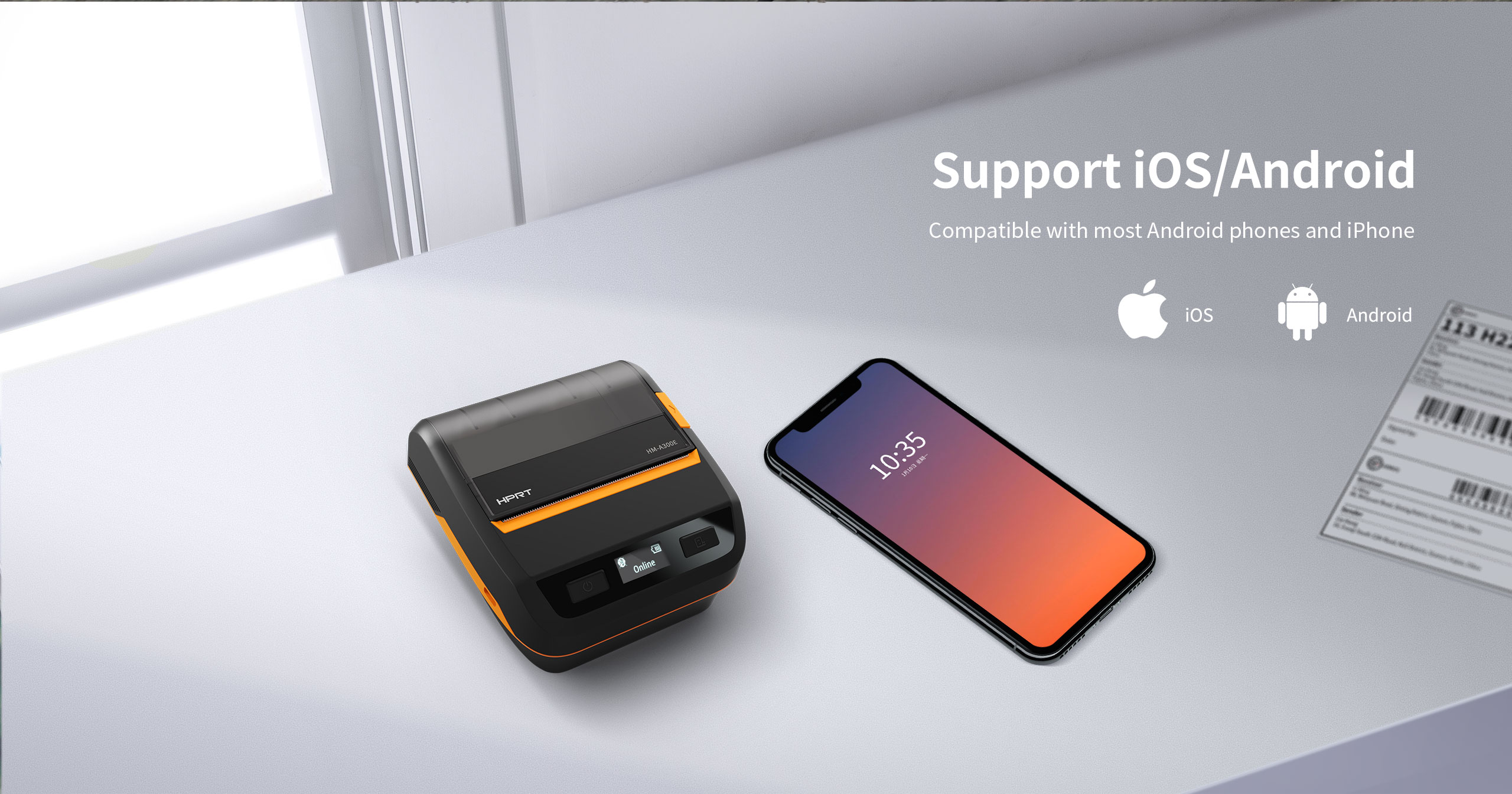 IOS Android mini receipt printer HM-A300E